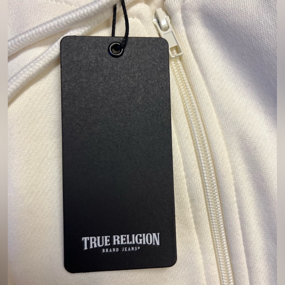 NEW TRUE RELIGION CRYSTAL TRUE RLGN LOGO HOODIE SIZE: S - Picture 10 of 10